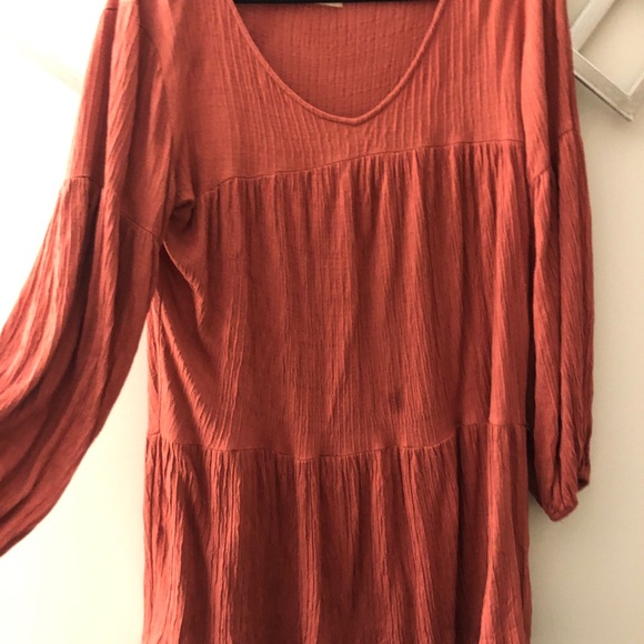 Small boho burnt red dress - Picture 2 of 3